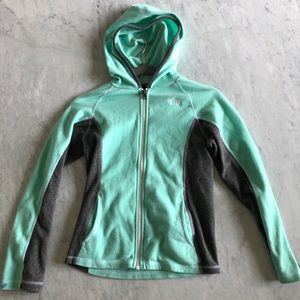 Girls Northface Fleece Full Zip Hoodie